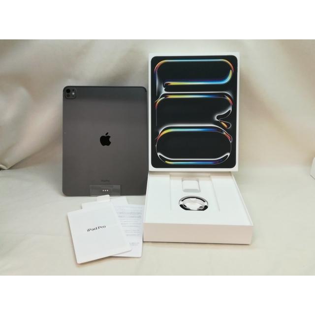 【中古】Apple 【Wi-Fi】 13インチ iPad Pro（M4/2024） 256GB スペースブラック 標準ガラス MVX23J/A【川崎】保証期間１ヶ月【ランクB】の画像