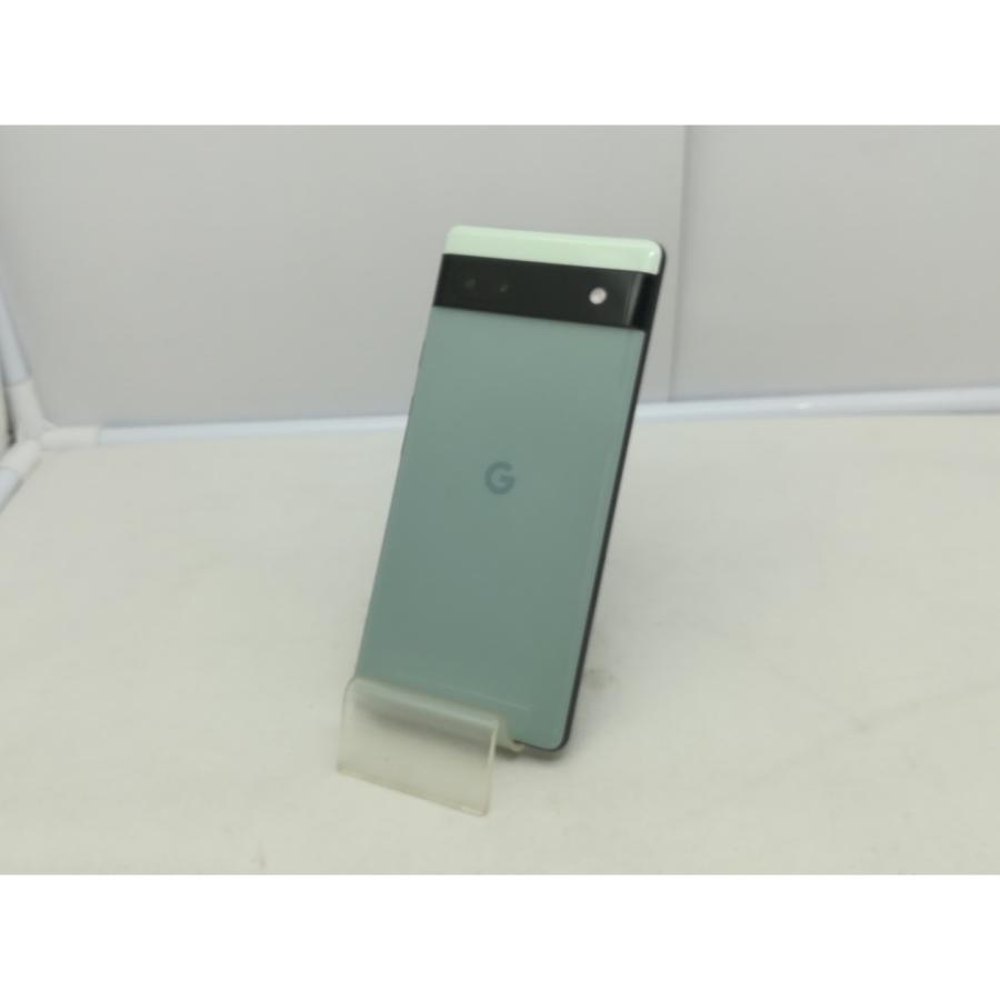 中古】Google au 【SIMフリー】 Pixel 6a セージ 6GB 128GB GB17L