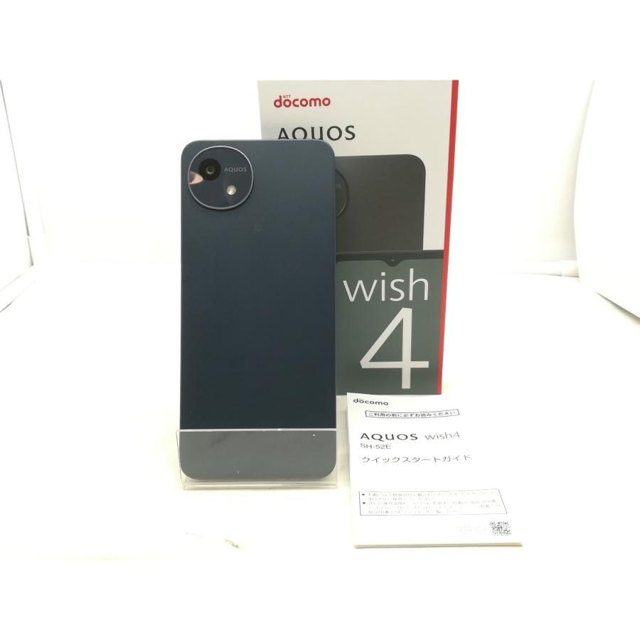 中古】SHARP docomo 【SIMフリー】 AQUOS wish4 ブラック 4GB 64GB SH