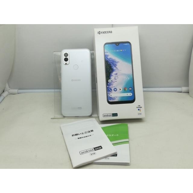 中古】KYOCERA ymobile 【SIMフリー】 Android One S10 ホワイト 4GB