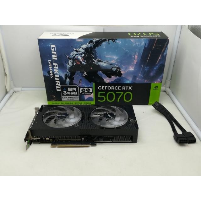 中古】玄人志向 GALAKURO GAMING GG-RTX5070-E12GB/OC/DF RTX5070/12GB