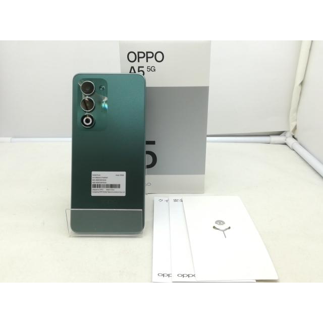 中古】Oppo UQmobile 【SIMフリー】 OPPO A5 5G 4GB 128GB グリーン