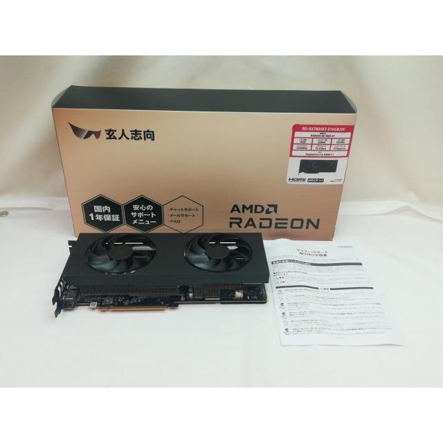 中古】玄人志向 RD-RX7800XT-E16GB/DF RX7800XT/16G【川崎】保証期間1