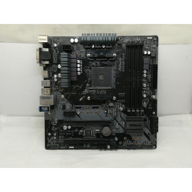 中古】ASRock B450M Pro4 B450/AM4/MicroATX【川崎】保証期間1週間