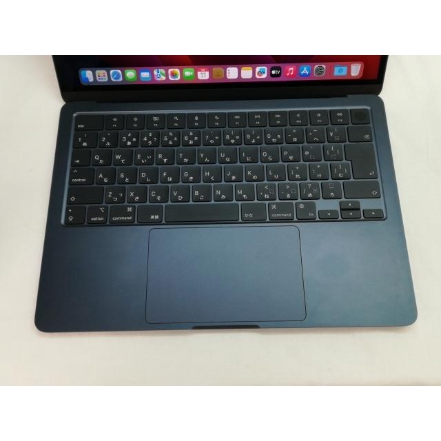 【中古】Apple MacBook Air 13インチ CTO (M2,2022) ミッドナイト M2(CPU:8C/GPU:10C)/16G/256G/30W AC【川崎】保証期間１ヶ月【ランクA】の画像