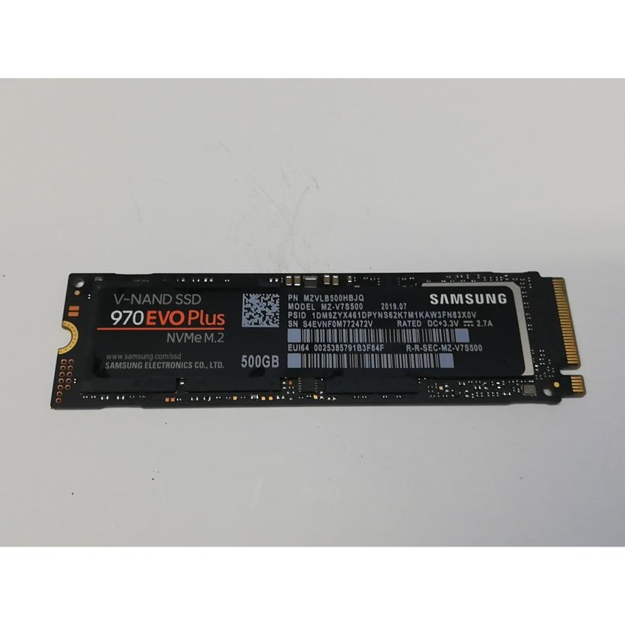 中古】SAMSUNG 970 EVO Plus MZ-V7S500B/EC 500GB/M.2 2280(PCIe3.0