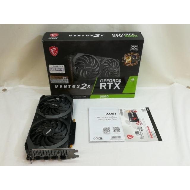 中古】MSI GeForce RTX 3060 VENTUS 2X 12G OC RTX3060/12GB(GDDR6
