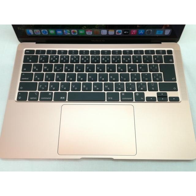 【中古】Apple MacBook Air 13インチ M1(CPU:8C/GPU:8C) 8GB/512GB ゴールド MGNE3J/A (M1・2020)【川崎】保証期間１ヶ月【ランクA】の画像