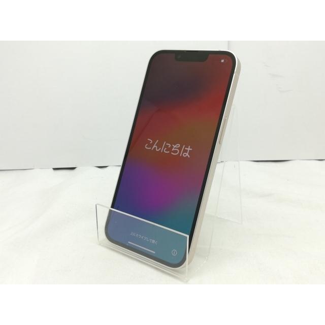 【中古】Apple SoftBank 【SIMフリー】 iPhone 14 128GB スターライト MPUQ3J/A【川崎】保証期間１ヶ月【ランクB】の画像