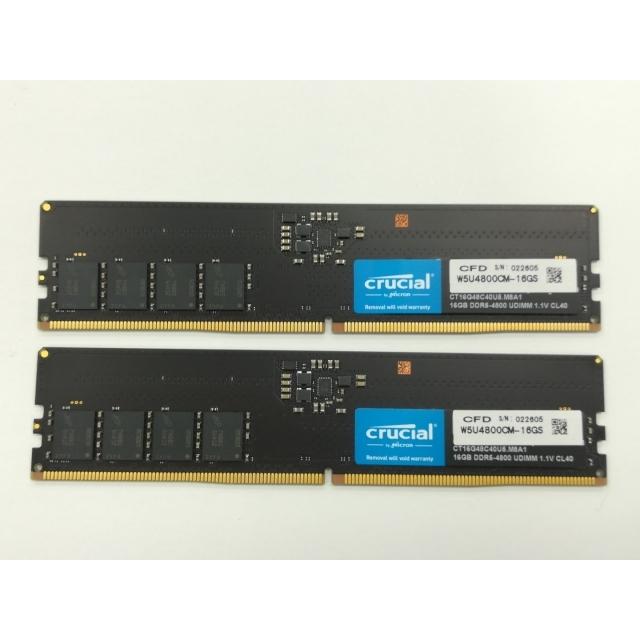 中古】DDR5 16GB 2枚組（合計32GB） DDR5-4800(PC5-38400