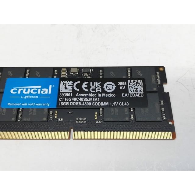 中古】262PIN SODIMM 16GB DDR5-4800(PC5-38400)【ノートPC用】【川崎