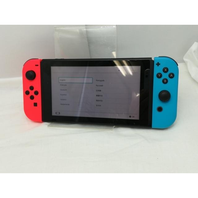 中古】Nintendo Switch 本体 Joy-Con(L) ネオンブルー/(R) ネオン 