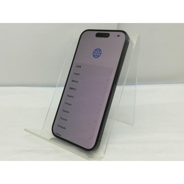 【中古】【赤ロム保証あり】Apple 楽天モバイル 【SIMフリー】 iPhone 15 Pro 128GB ブラックチタニウム MTU73J/A【川崎】保証期間１ヶ月【ランクA】の画像