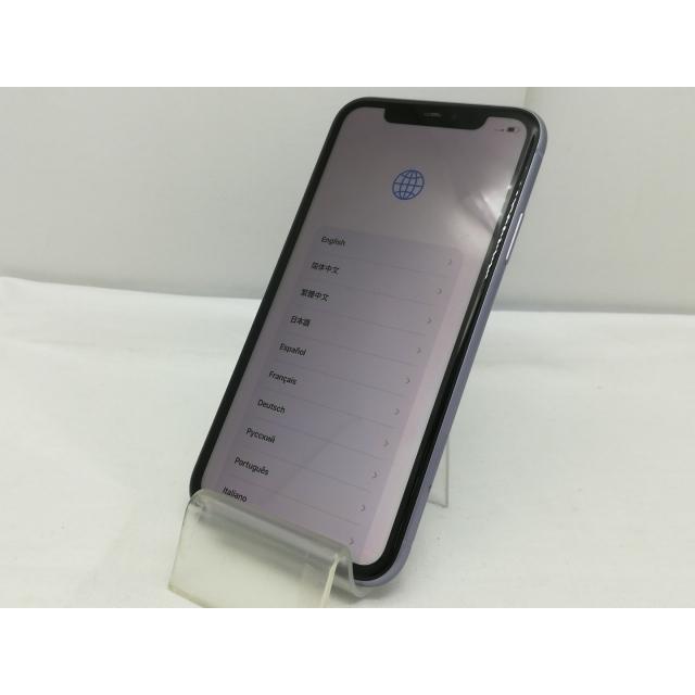 中古】Apple au 【SIMロック解除済み】 iPhone 11 64GB パープル