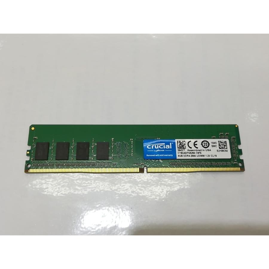 中古品　CRUCIAL DDR4 PC4-21300 8GB 2枚組] 中古】DDR4 8GB PC4-21300(DDR4-2666)【デスクトップPC用】【川崎