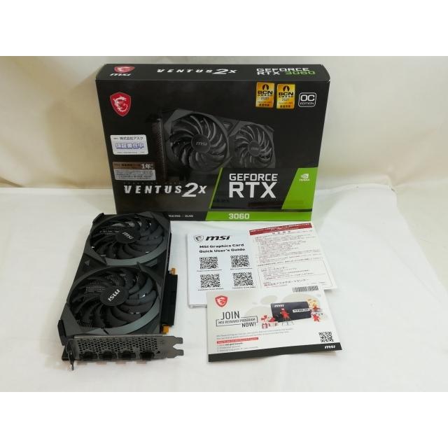 中古】MSI GeForce RTX 3060 VENTUS 2X 12G OC RTX3060/12GB(GDDR6