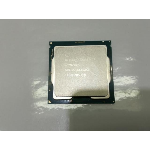 中古】Intel Core i7-9700K (3.6GHz/TB:4.9GHz/SRG15/R0) bulk LGA1151