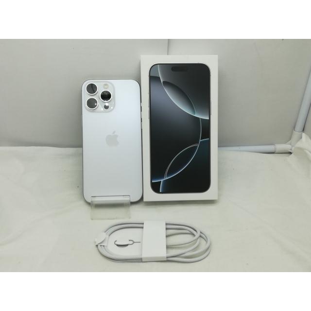 【中古】Apple 国内版 【SIMフリー】 iPhone 16 Pro Max 256GB ホワイトチタニウム MYWH3J/A【川崎】保証期間１ヶ月【ランクA】の画像
