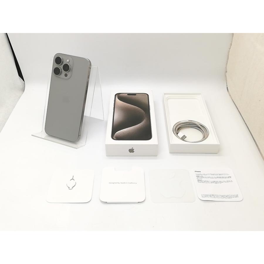 【中古】Apple 国内版 【SIMフリー】 iPhone 15 Pro Max 256GB ナチュラルチタニウム MU6R3J/A【秋葉4号】保証期間１ヶ月【ランクB】の画像