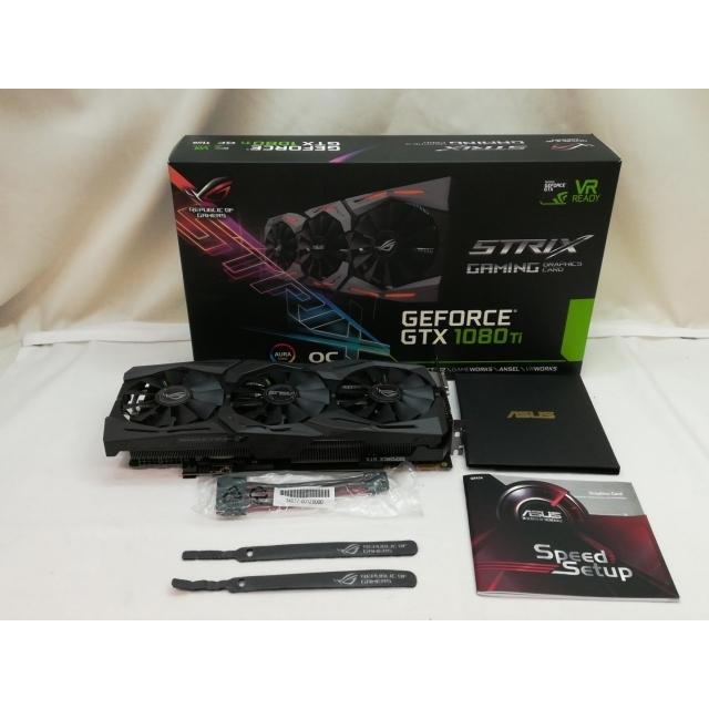 中古】ASUS ROG-STRIX-GTX1080TI-O11G-GAMING GTX1080Ti/11GB(GDDR5X