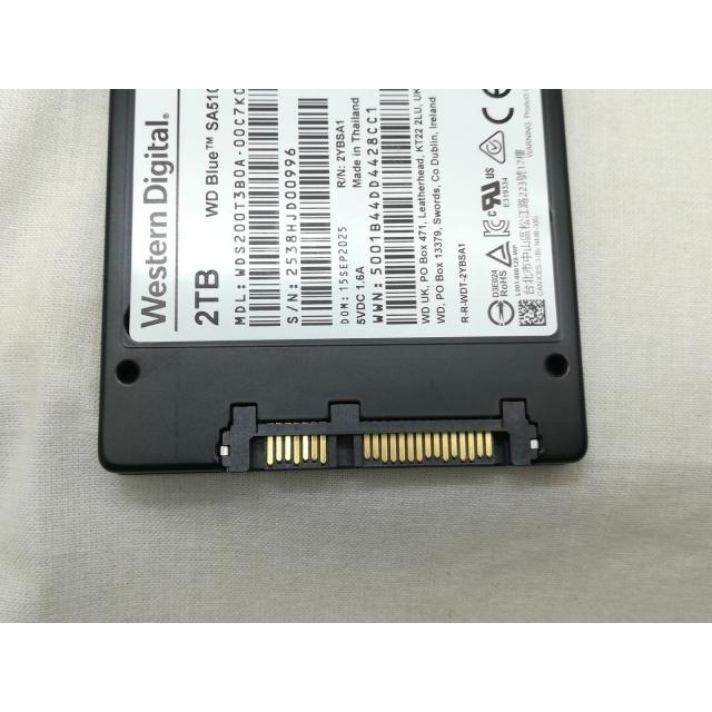 中古】W.D. WD Blue SA510 SATA WDS200T3B0A 2TB/6GbpsSATA【川崎