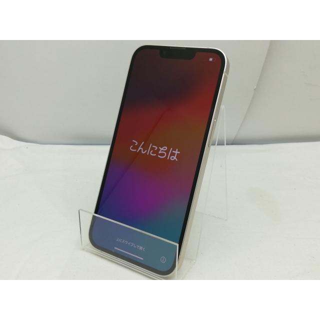 【中古】Apple SoftBank 【SIMフリー】 iPhone 13 128GB スターライト MLND3J/A【川崎】保証期間１ヶ月【ランクB】の画像