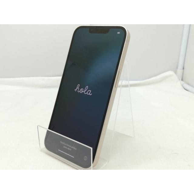 【中古】Apple SoftBank 【SIMフリー】 iPhone 13 128GB スターライト MLND3J/A【川崎】保証期間１ヶ月【ランクB】の画像