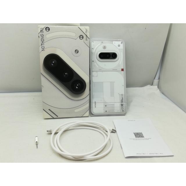 【中古】NOTHING 国内版 【SIMフリー】 Nothing Phone (3a) ホワイト 8GB 128GB【川崎】保証期間１ヶ月【ランクA】の画像
