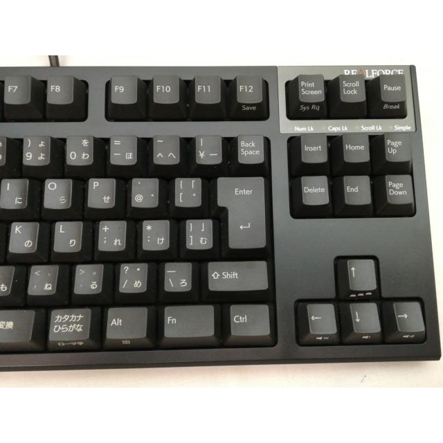 中古】東プレ REALFORCE R3S R3SC12 [有線/テンキーレス/日本語配列