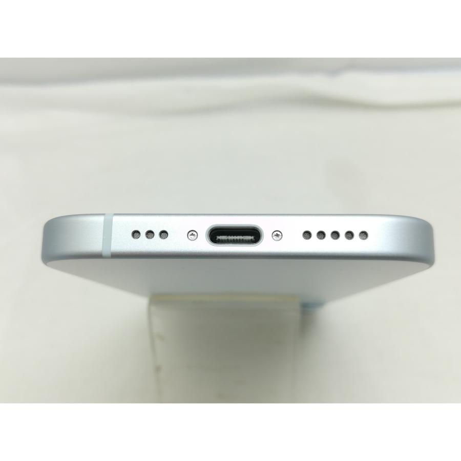 【中古】Apple docomo 【SIMフリー】 iPhone 15 128GB ブルー MTML3J/A【川崎】保証期間１ヶ月【ランクB】の画像