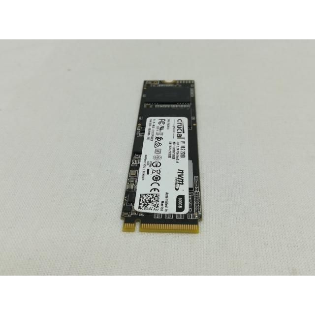中古】Crucial P1(CT500P1SSD8JP) 500GB/M.2 2280(PCIe3.0 NVMe)/QLC