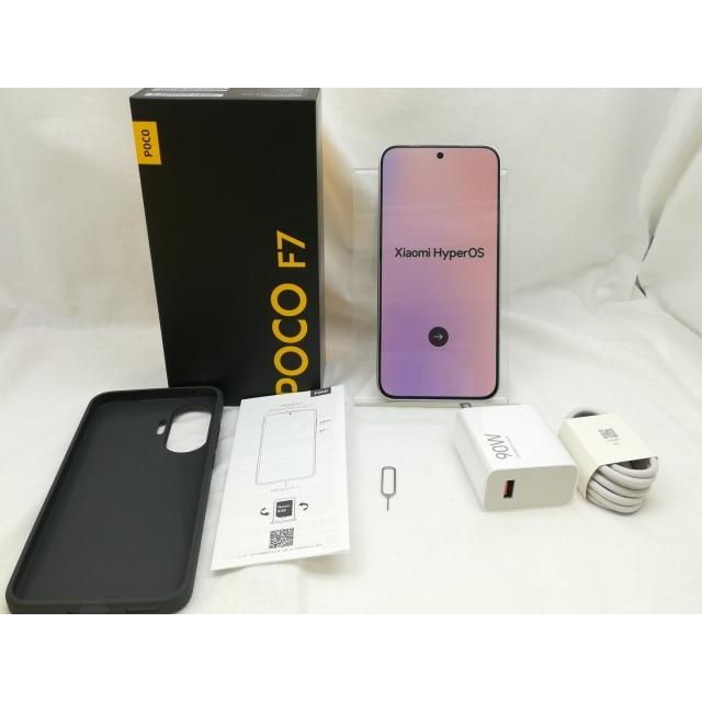 中古】Xiaomi 【SIMフリー】 Poco F7 シルバー 12GB 256GB 25053PC47G