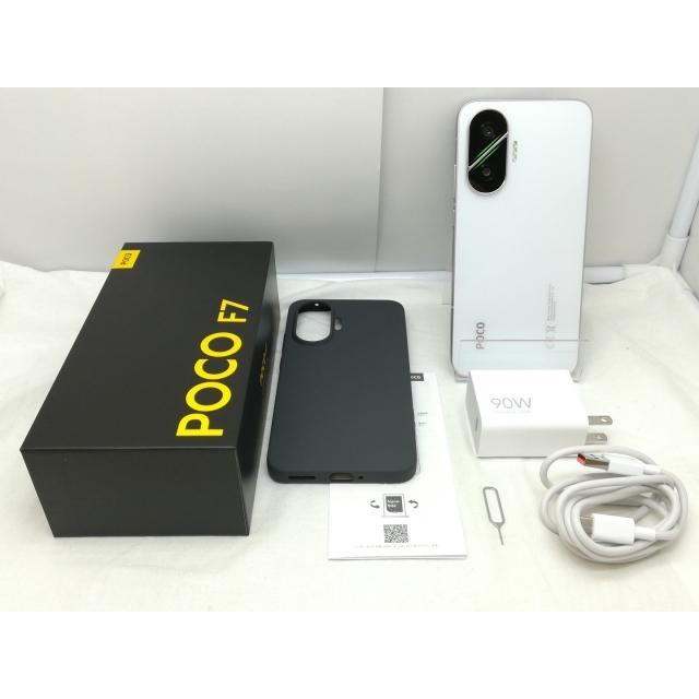 【新品・未開封】POCO F7 12GB＋256GB ホワイト 国内版 中古】Xiaomi 国内版 【SIMフリー】 Poco F7 ホワイト 12GB 256GB