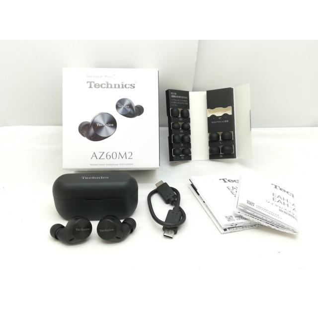 【中古品】Technicsイヤホン　EAH-AZ60M2-K ヘッドホン 中古】Panasonic Technics EAH-AZ60M2-K [ブラック]【川崎】保証期間1