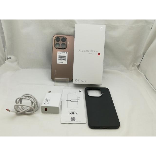 中古】Xiaomi 国内版 【SIMフリー】 Xiaomi 15T Pro モカゴールド 12GB