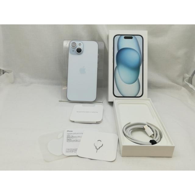 中古】Apple 国内版 【SIMフリー】 iPhone 15 256GB ブルー MTMR3J/A