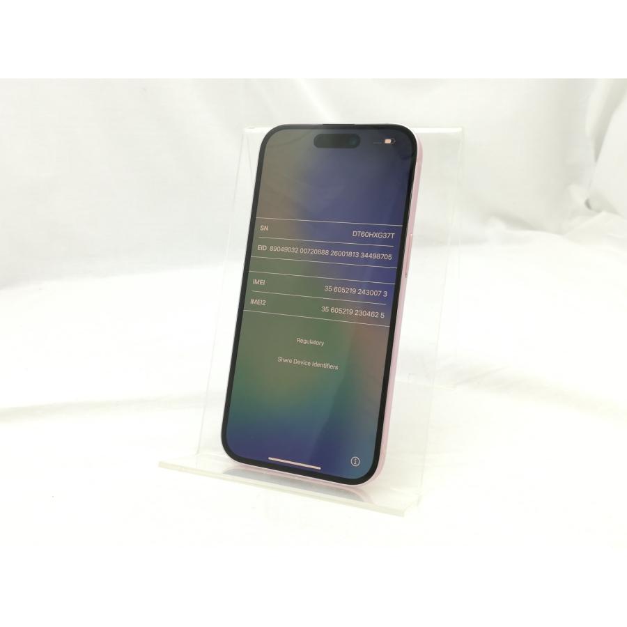 中古】Apple docomo 【SIMフリー】 iPhone 15 128GB ピンク MTMJ3J/A