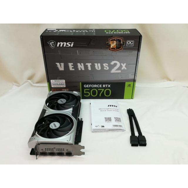 中古】MSI GeForce RTX 5070 12G VENTUS 2X OC RTX5070/12GB(GDDR7