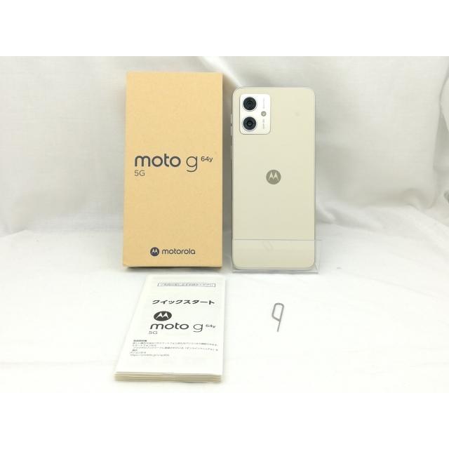 中古】MOTOROLA ymobile 【SIMフリー】 moto g64y 5G バニラクリーム