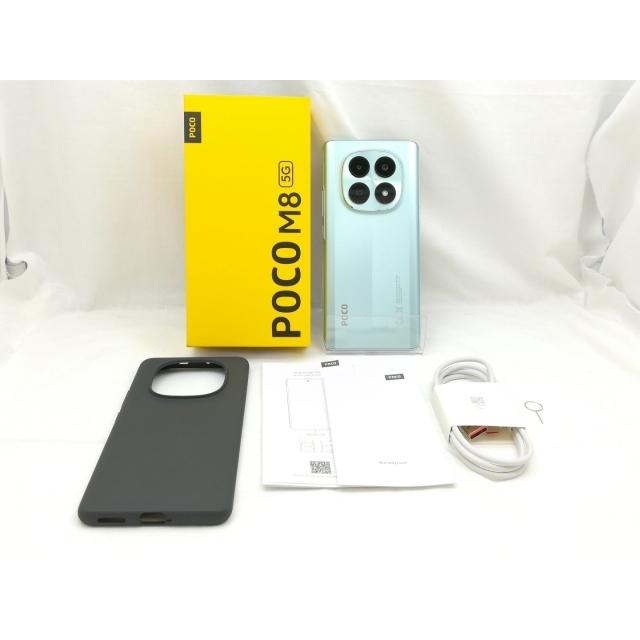 中古】Xiaomi 国内版 【SIMフリー】 POCO M8 5G グリーン 8GB 256GB