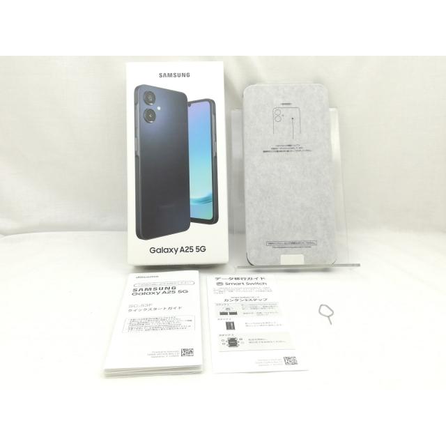 未使用】SAMSUNG docomo 【SIMフリー】 Galaxy A25 5G ブラック 4GB