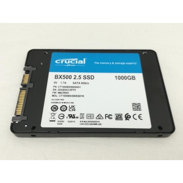 中古】Crucial BX500(CT1000BX500SSD1) 1TB/SSD/6GbpsSATA【川崎】保証