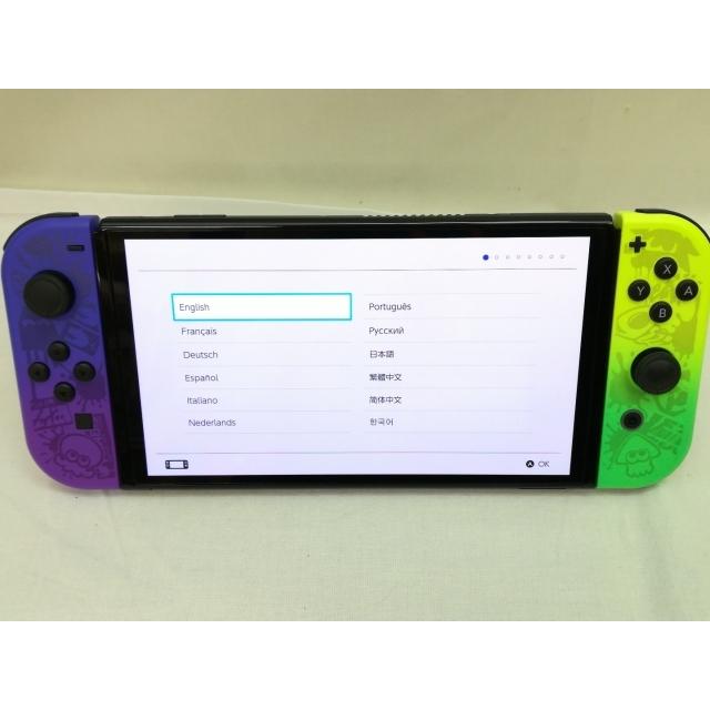 中古】Nintendo Switch 本体 (有機ELモデル) HEG-S-KCAAA スプラ