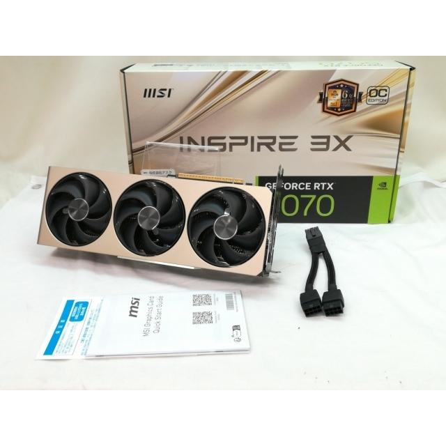 中古】MSI GeForce RTX 5070 12G INSPIRE 3X OC RTX5070/12GB(GDDR7