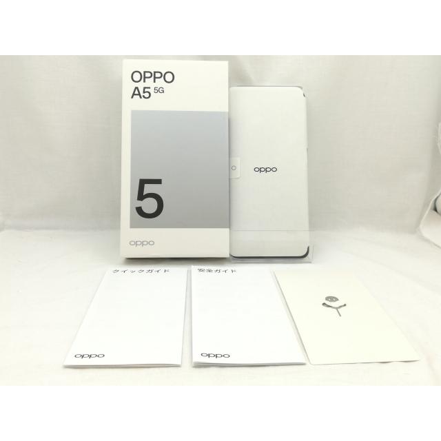 未使用】Oppo UQmobile 【SIMフリー】 OPPO A5 5G 4GB 128GB ホワイト