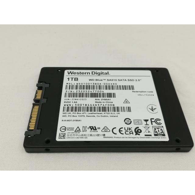 中古】W.D. WD Blue SA510 SATA WDS100T3B0A 1TB/6GbpsSATA【川崎