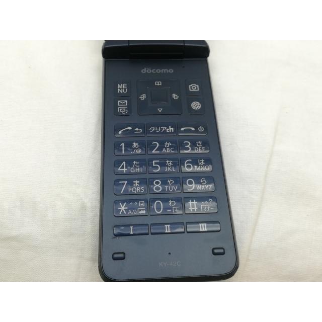 中古】KYOCERA docomo 【SIMフリー】 DIGNOケータイ ブラック KY-42C