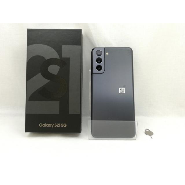 中古】SAMSUNG au 【SIMロック解除済み】 Galaxy S21 5G ファントム