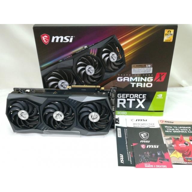 中古】MSI GeForce RTX 3080 GAMING X TRIO 10G RTX3080/10GB(GDDR6X