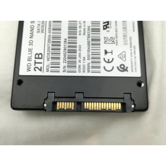 中古】W.D. WD Blue 3D WDS200T2B0A 2TB/SSD/6GbpsSATA/3DTLC【川崎